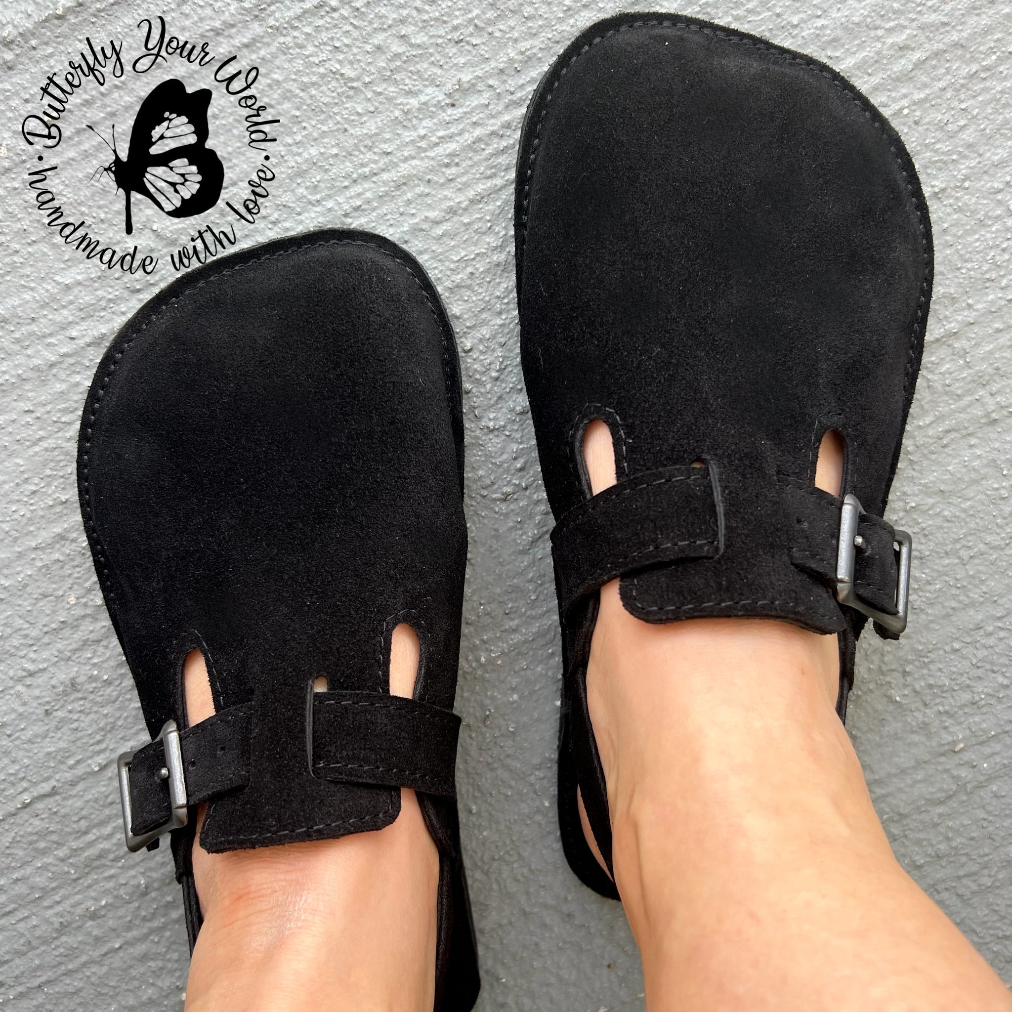 Dakota Black Suede Clogs