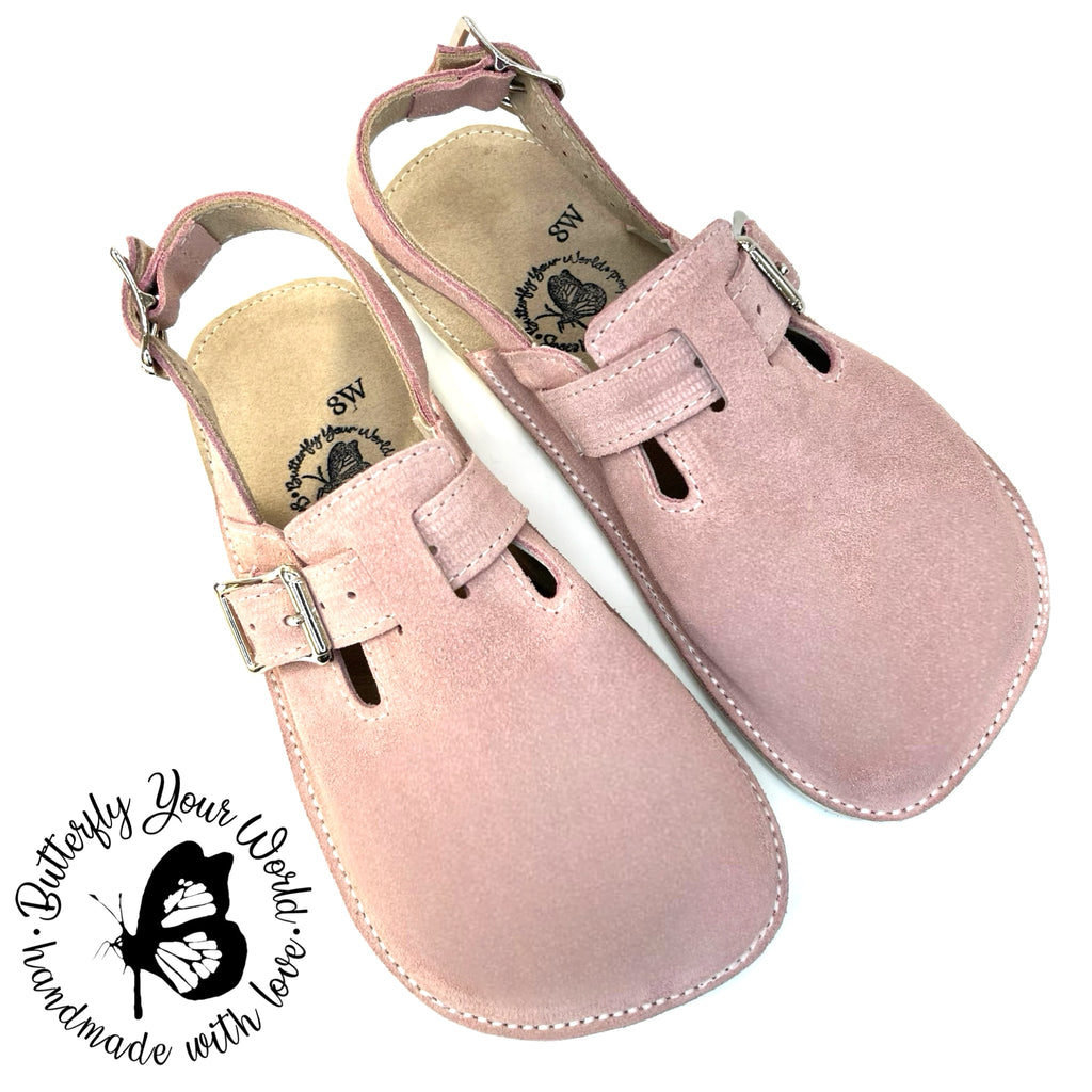 Dakota Blush Suede Clogs