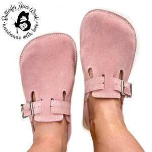 Dakota Blush Suede Clogs