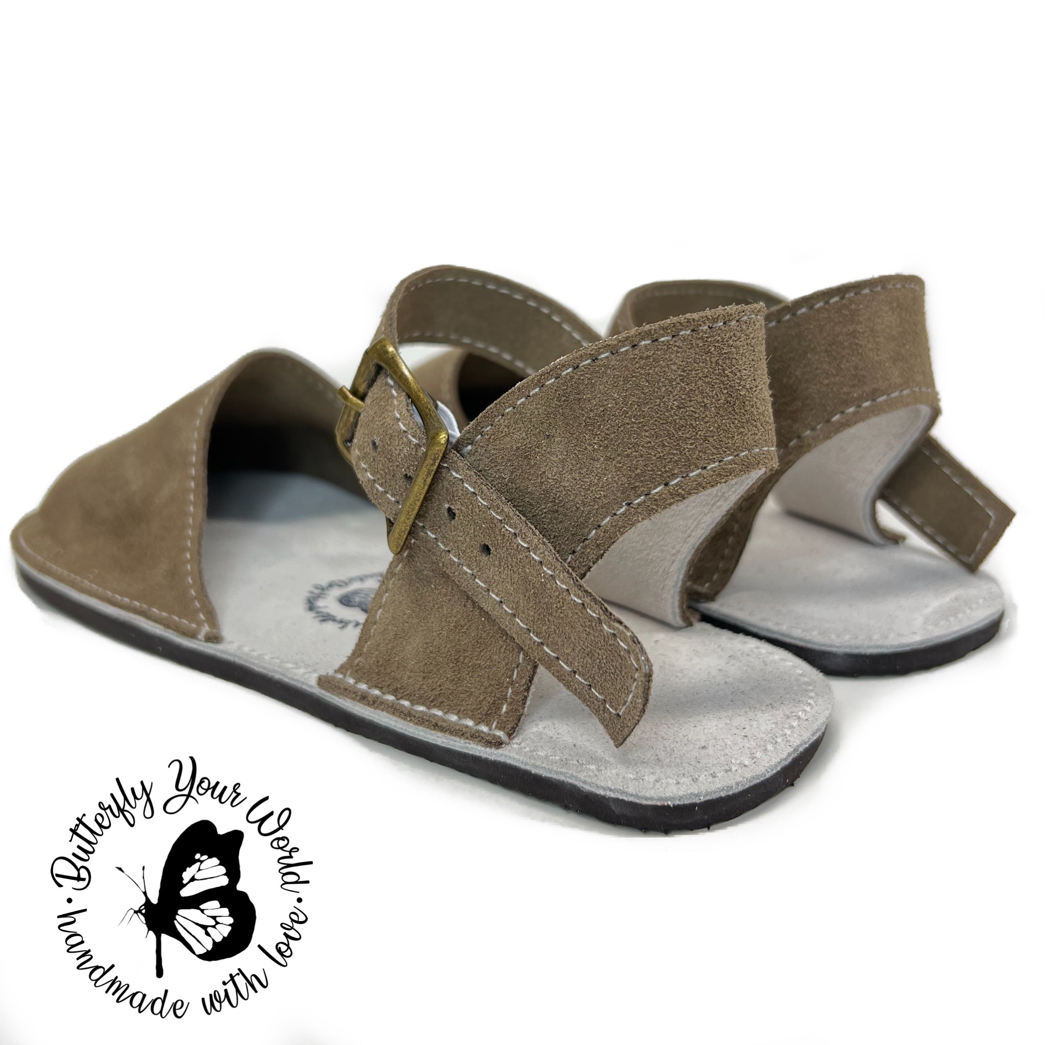 Chloé Taupe Suede Sandals