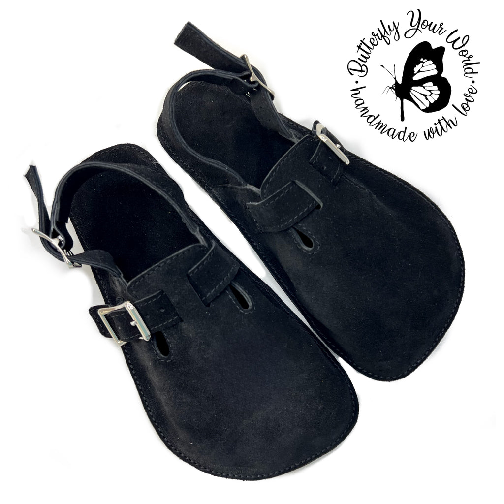 Dakota Black Suede Clogs