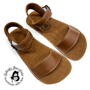 Sedona Wide Strap Nutmeg Sandals