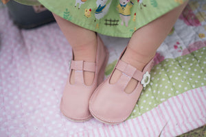 T-straps kids multiple colors with rubber sole