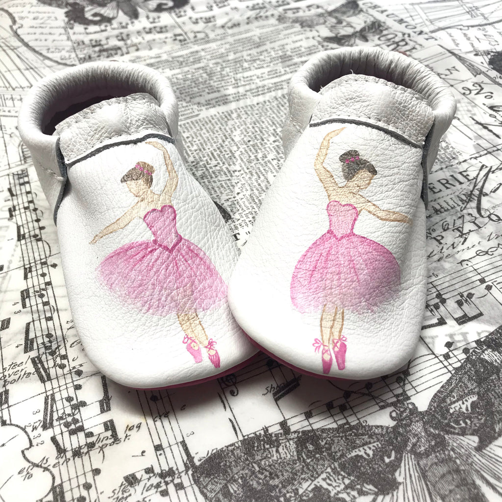 Kids Ballerina moccasins with soft or rubber soles