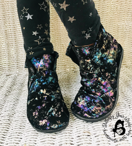 Kids Galaxy Leather Shoes with Rubber Soles