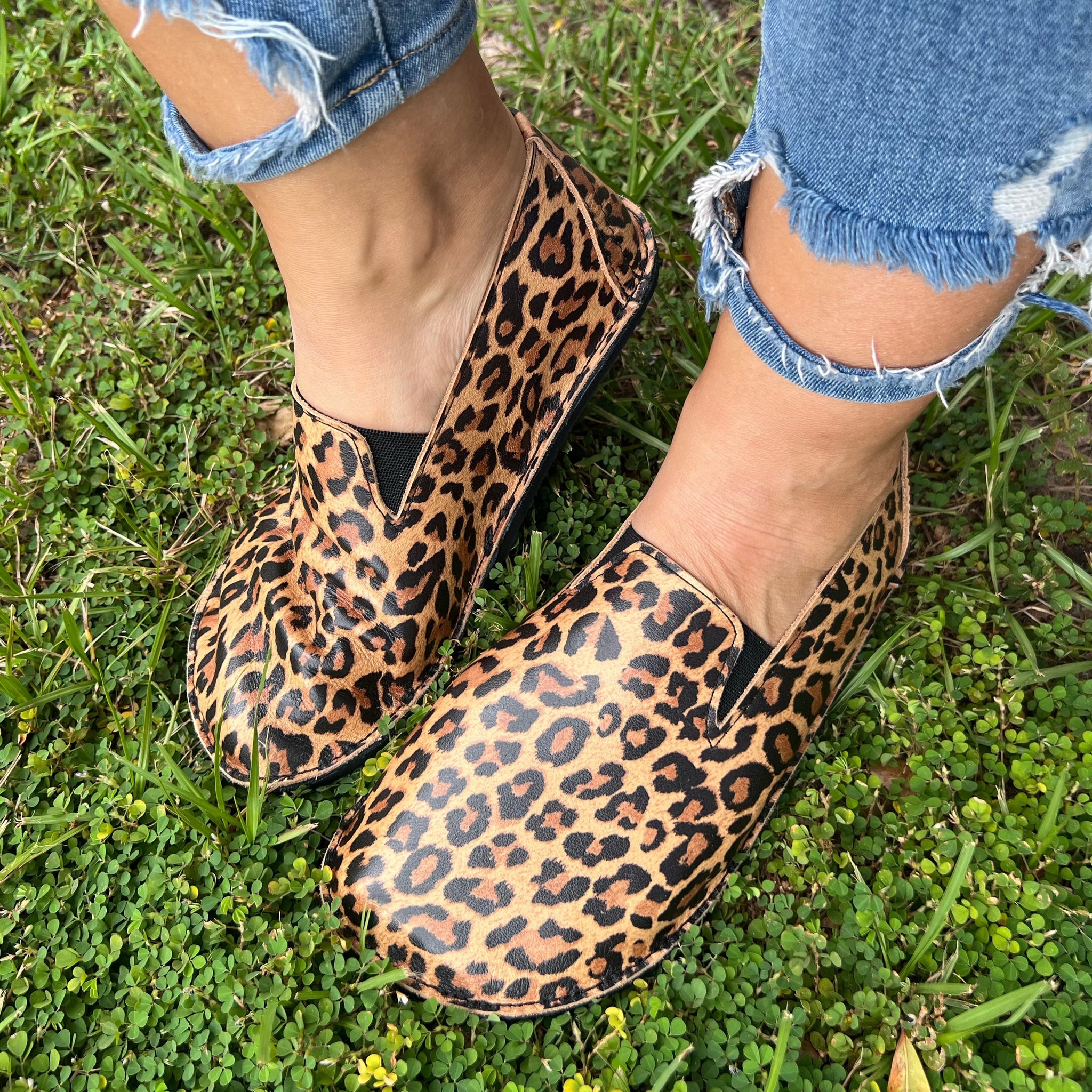 Cheetah slip on shoes sales