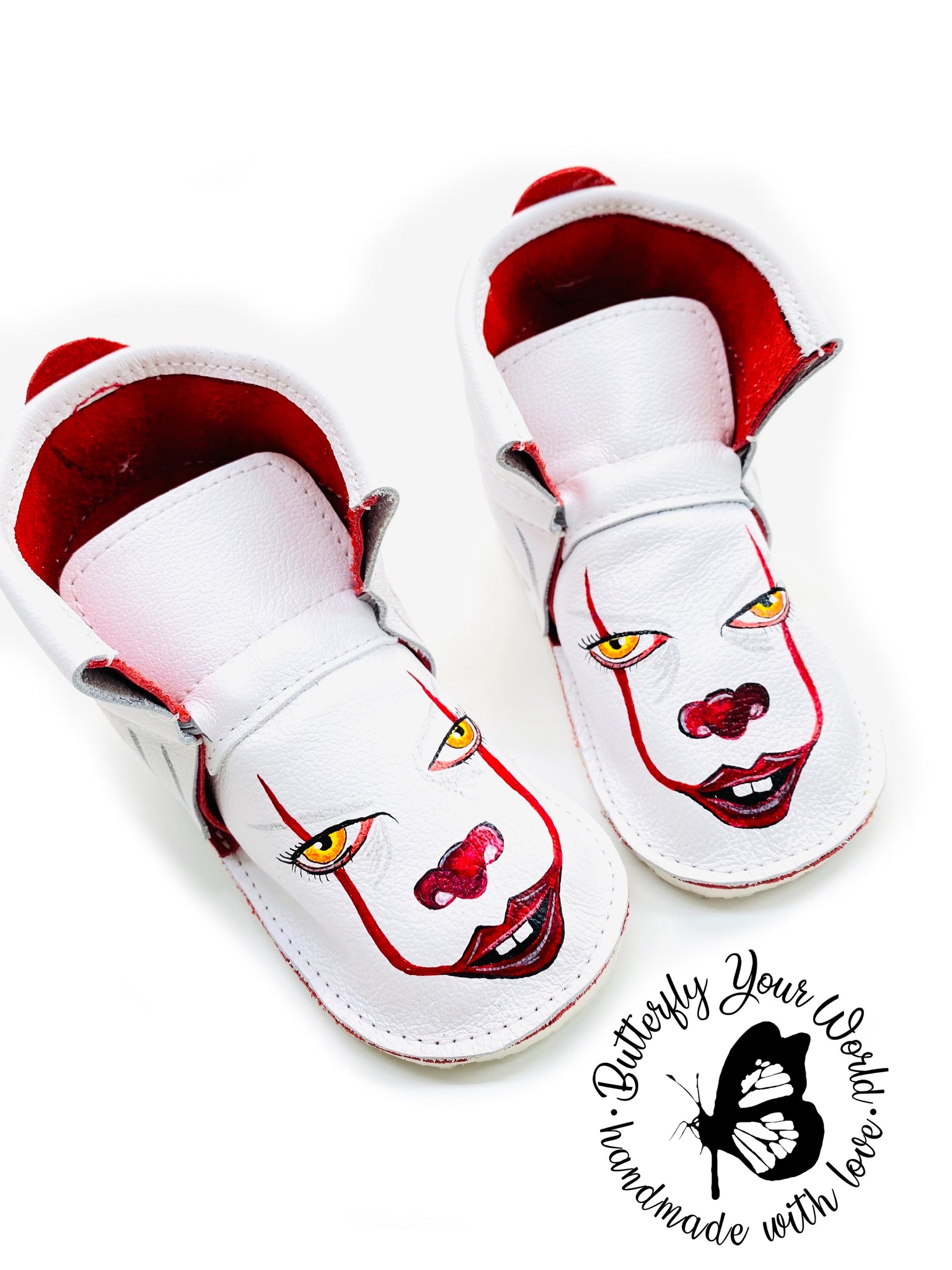Creepy Halloween clown shoes