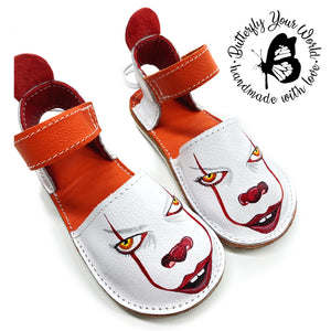 Creepy Halloween clown shoes