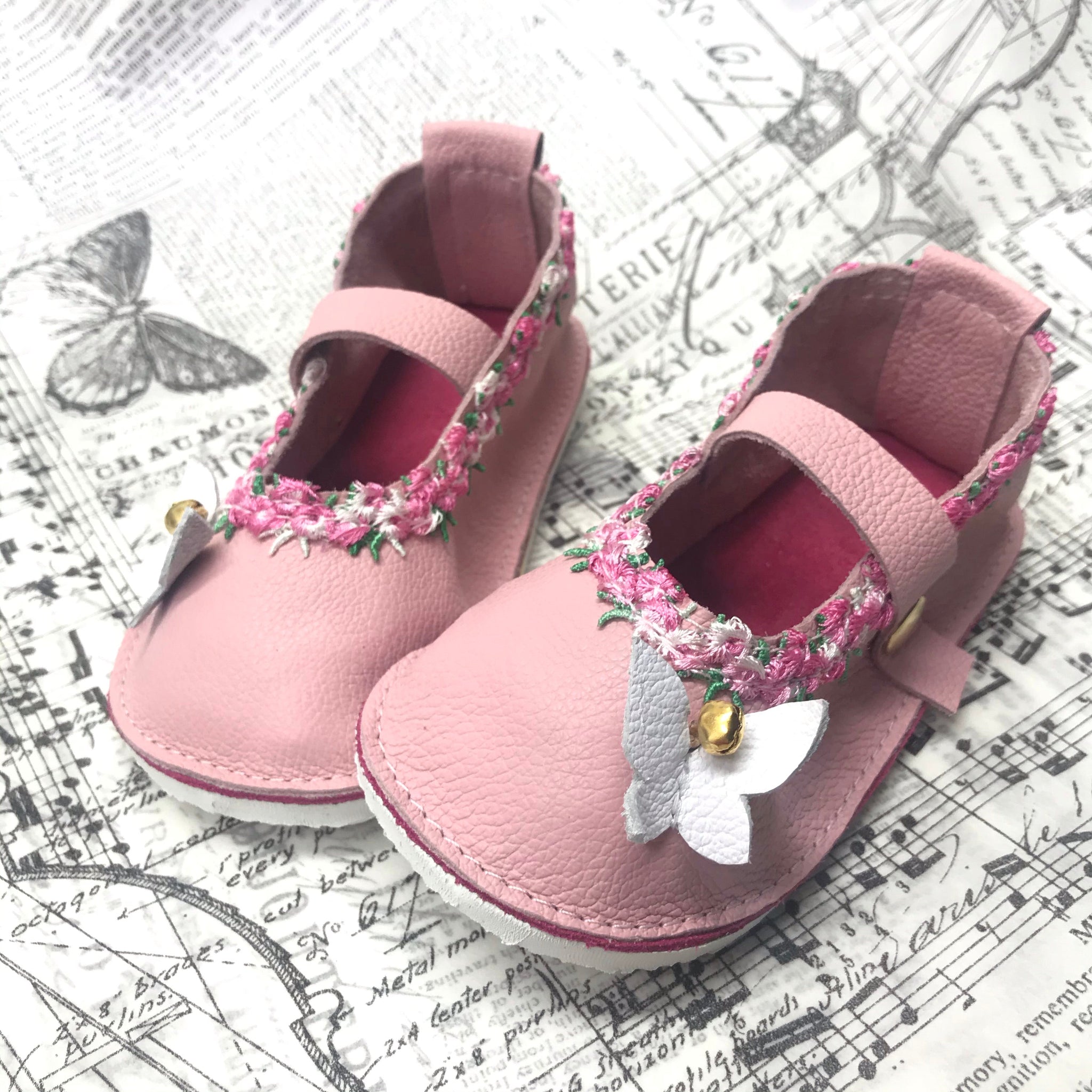 Kids Springtime Mary Janes with Rubber Soles