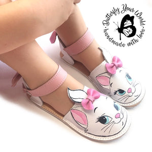White Cat kids espadrilles with rubber soles