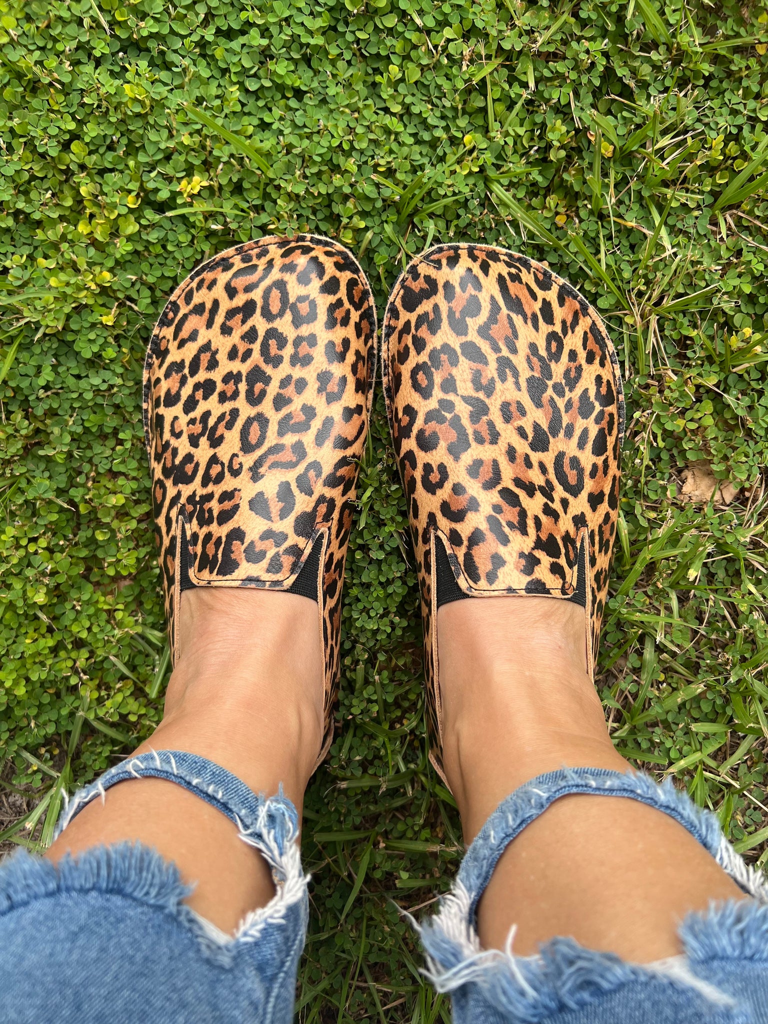 Women’s cheetah Leather loafers