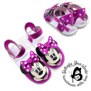 Mouse kids espadrilles with rubber soles