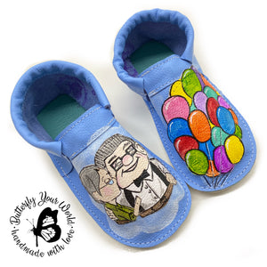 Up clouds and balloons kids shoes
